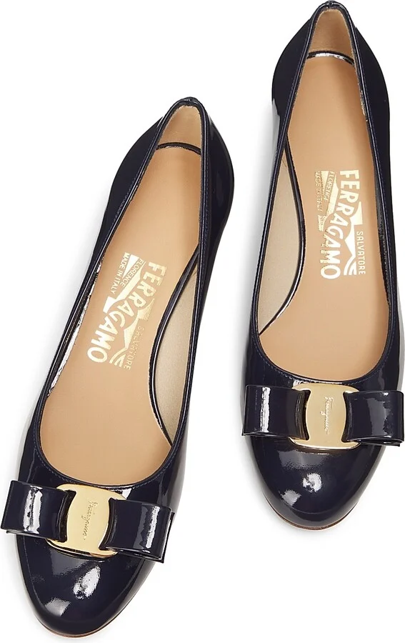 Women's Vara 45MM Patent Leather Pumps - Oxford Blue - Size 5 - Image 4