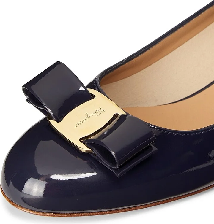 Women's Vara 45MM Patent Leather Pumps - Oxford Blue - Size 5 - Image 5