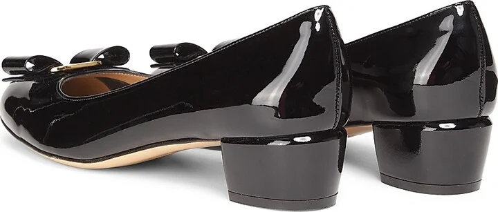 Women's Vara 45MM Patent Leather Pumps - Oxford Blue - Size 5 - Image 8