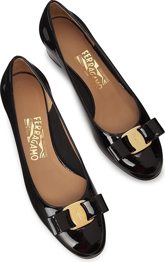 Women's Vara 45MM Patent Leather Pumps - Oxford Blue - Size 5 - Image 9