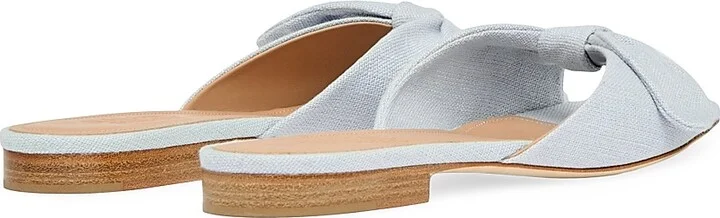 Women's Vargas Linen Flat Sandals - Icy Blue - Size 8.5 - Image 3