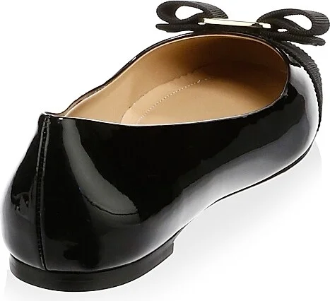 Women's Varina Patent Leather Ballet Flats - Black - Size 5 - Image 3