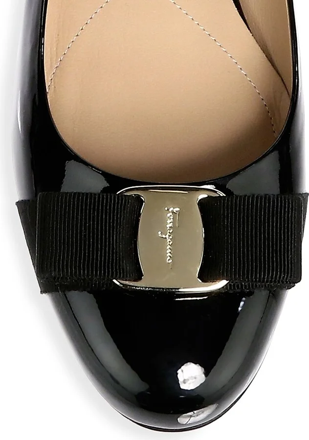 Women's Varina Patent Leather Ballet Flats - Black - Size 5 - Image 4