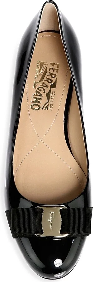 Women's Varina Patent Leather Ballet Flats - Black - Size 5 - Image 5