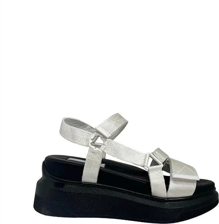 Women's Velcro Sandals In White