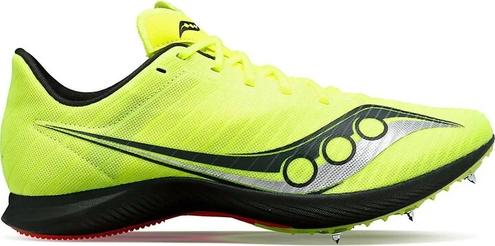Women's Velocity Mp Spikes Shoes In Citron/black