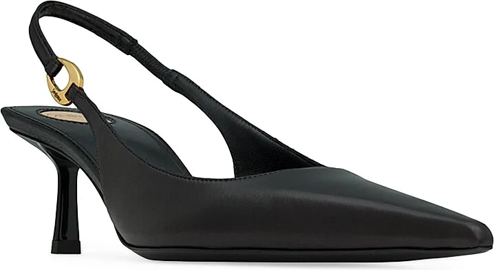 Women's Vendome Slingback Pumps in Smooth Leather - Black - Size 6 - Image 2