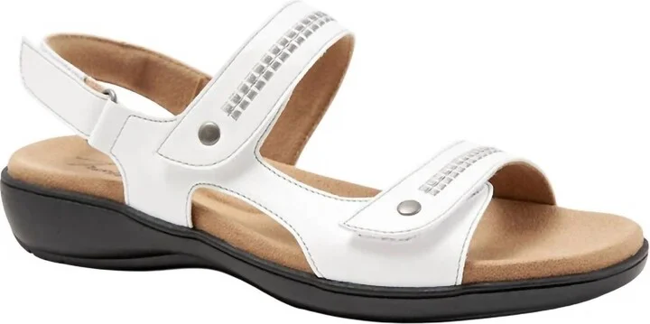 Women's Venice Leather Sandal In White