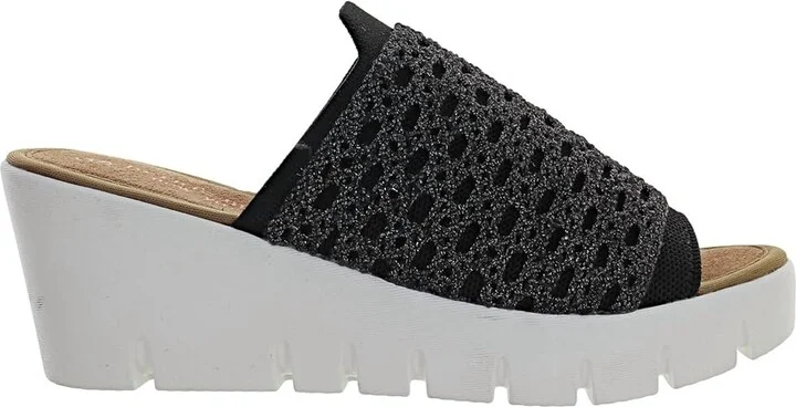 Women's Venti Crochet Sandals In Black