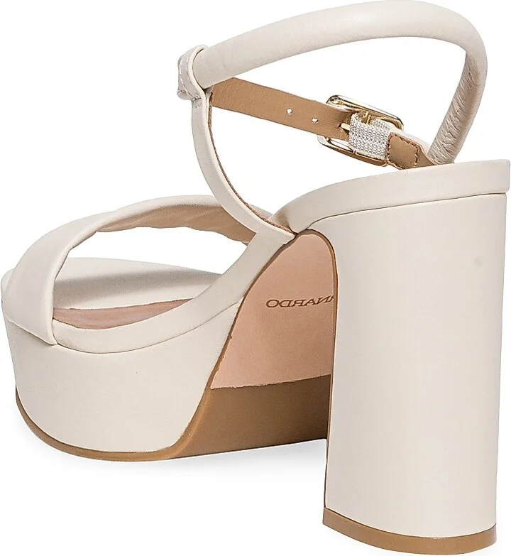 Women's Ventura Leather Platform Sandals - Eggshell - Size 6 - Image 6