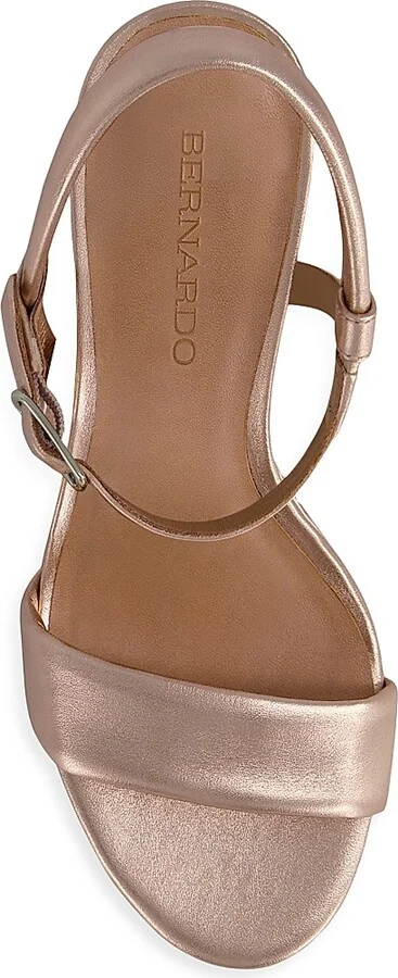 Women's Ventura Leather Platform Sandals - Silver - Size 6 - Image 9