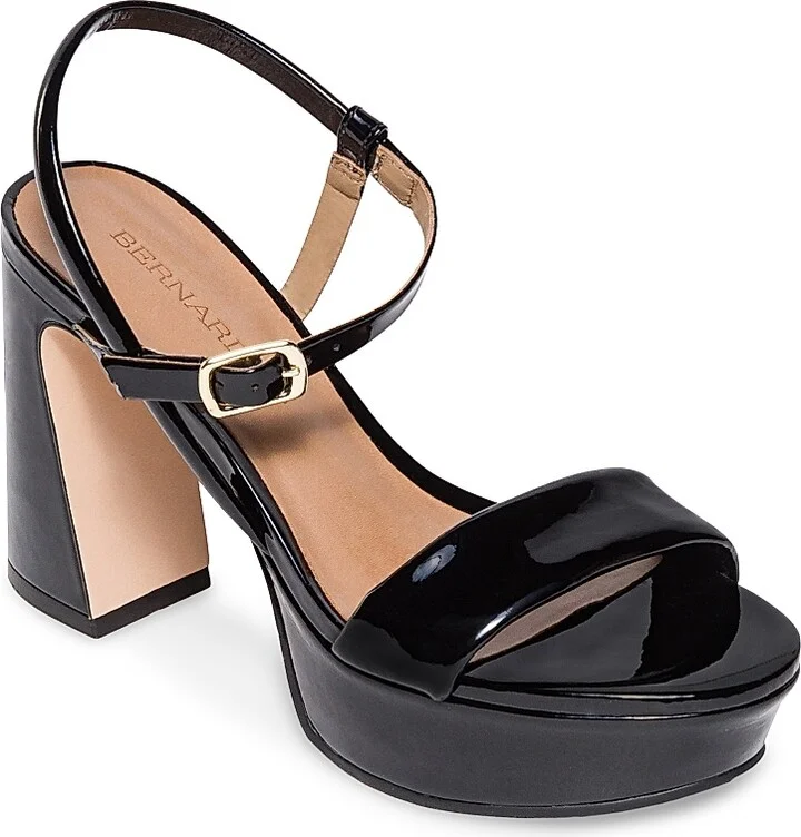Women's Ventura Patent Leather Platform Sandals - Black - Size 9.5 - Image 2