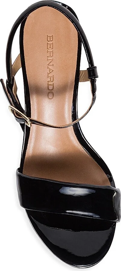 Women's Ventura Patent Leather Platform Sandals - Black - Size 9.5 - Image 3