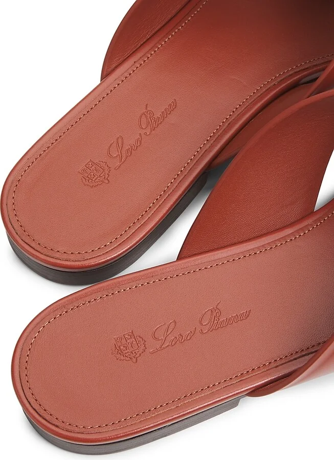 Women's Vera Leather Mule Sandals - Vinegar - Size 6 - Image 5