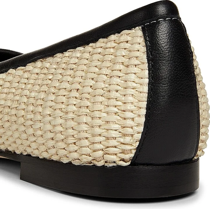 Women's Veralli Woven Ballet Flats - Tan And Black - Size 8 - Image 3