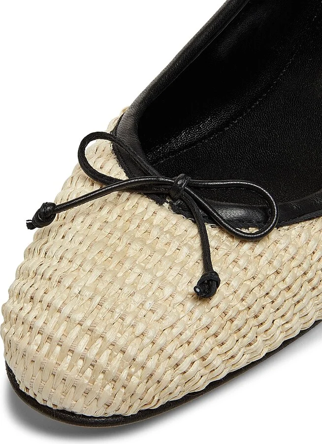 Women's Veralli Woven Ballet Flats - Tan And Black - Size 8 - Image 5