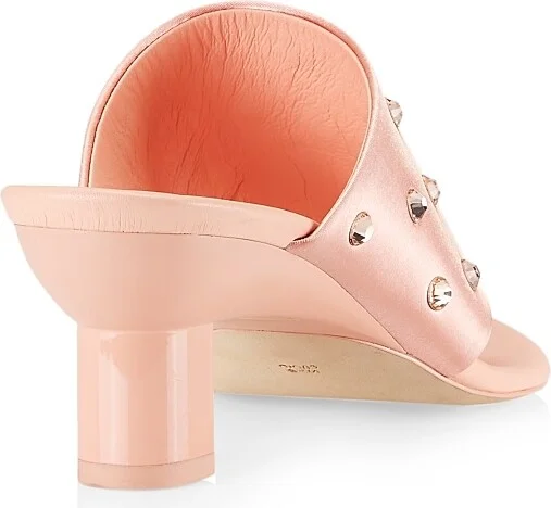 Women's Verona Embellished Satin Sandals - Rose - Size 6.5 - Image 3