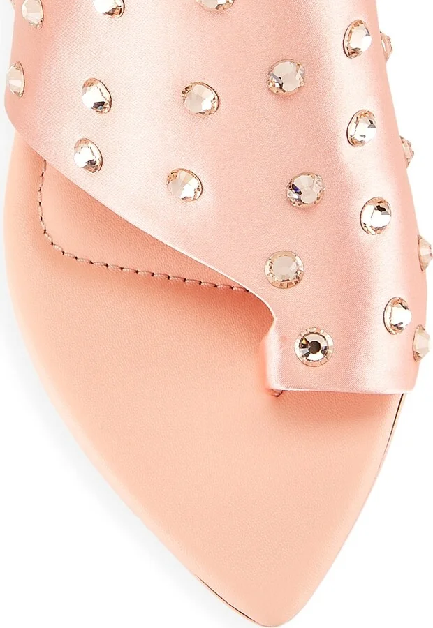 Women's Verona Embellished Satin Sandals - Rose - Size 6.5 - Image 4