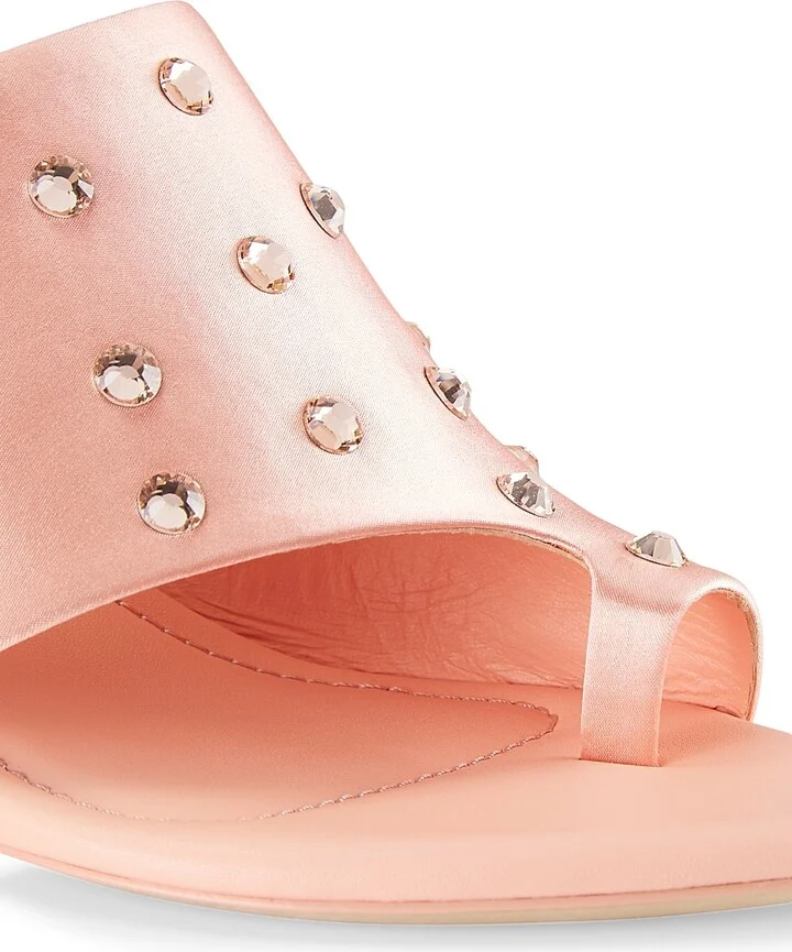 Women's Verona Embellished Satin Sandals - Rose - Size 6.5 - Image 6