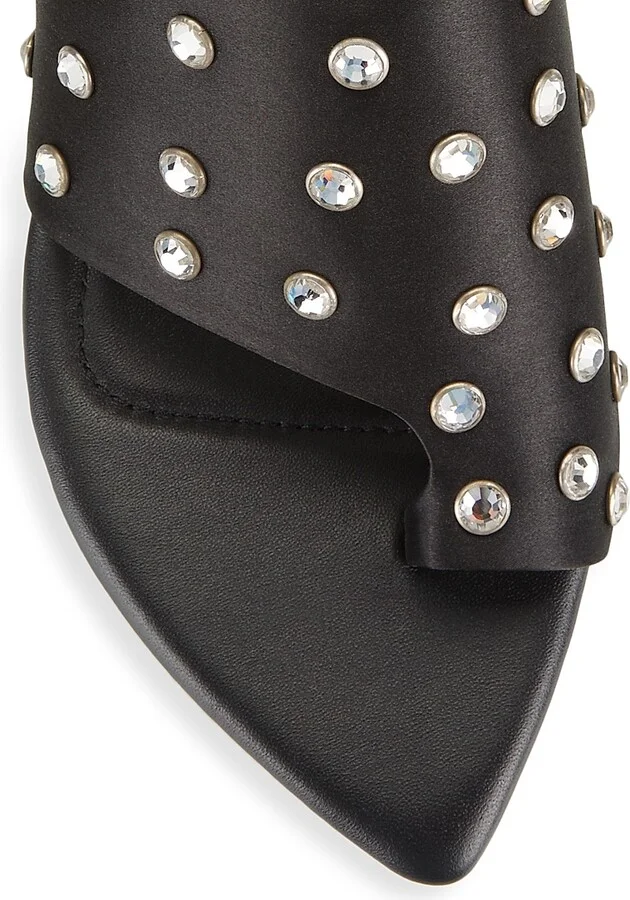 Women's Verona Embellished Satin Sandals - Rose - Size 6.5 - Image 9