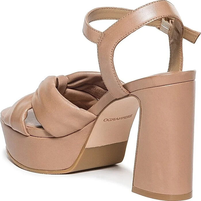 Women's Veronika Leather Platform Sandals - Birch - Size 9.5 - Image 6