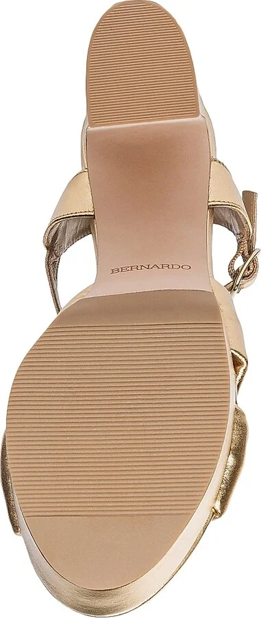 Women's Veronika Metallic Leather Platform Sandals - Gold - Size 6 - Image 7