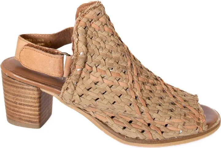Women's Veronique Woven Leather Mule In Tan
