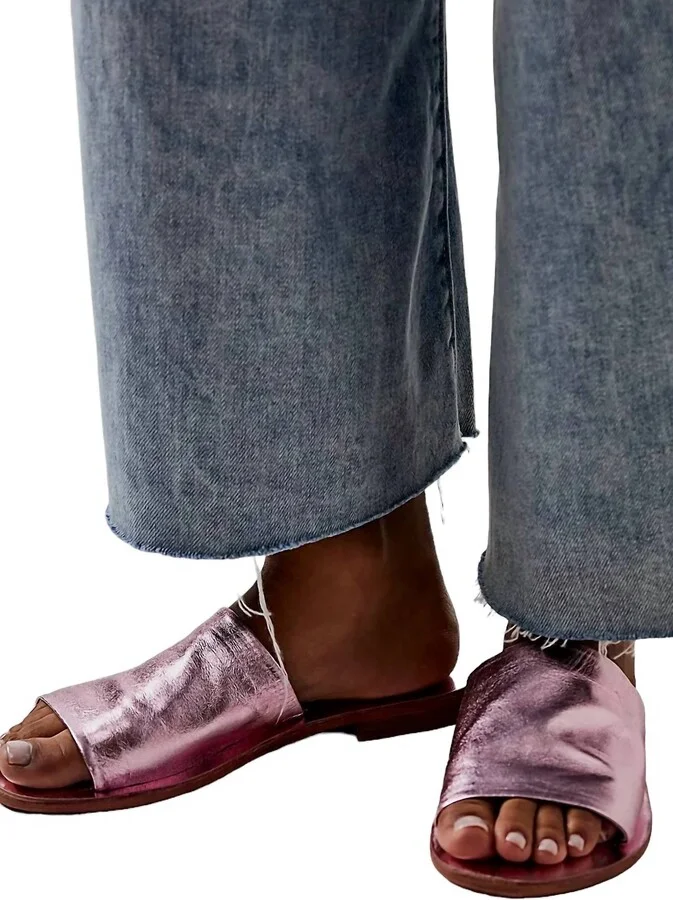 Women's Vicente Slide Sandals In Metallic Pink