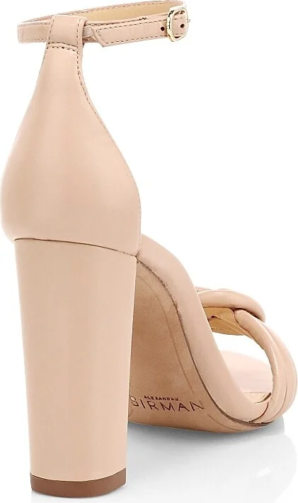 Women's Vicky Knotted Leather Sandals - Light Sand - Size 5 - Image 3