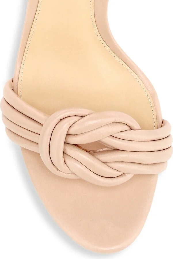 Women's Vicky Knotted Leather Sandals - Light Sand - Size 5 - Image 4