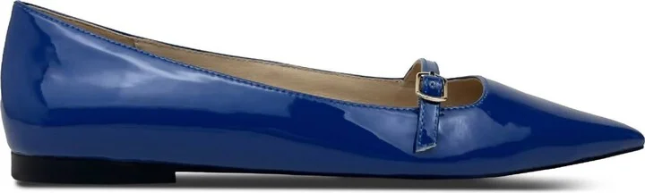 Women's Victoria Flat In Blue Patent