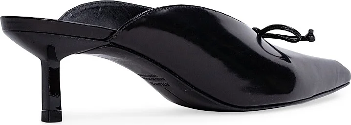 Women's Vie 50MM leather Mules - Black Leather - Size 6 - Image 4