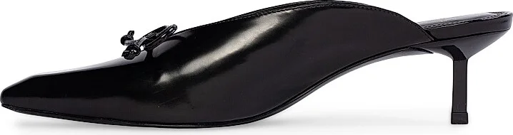 Women's Vie 50MM leather Mules - Black Leather - Size 6 - Image 5