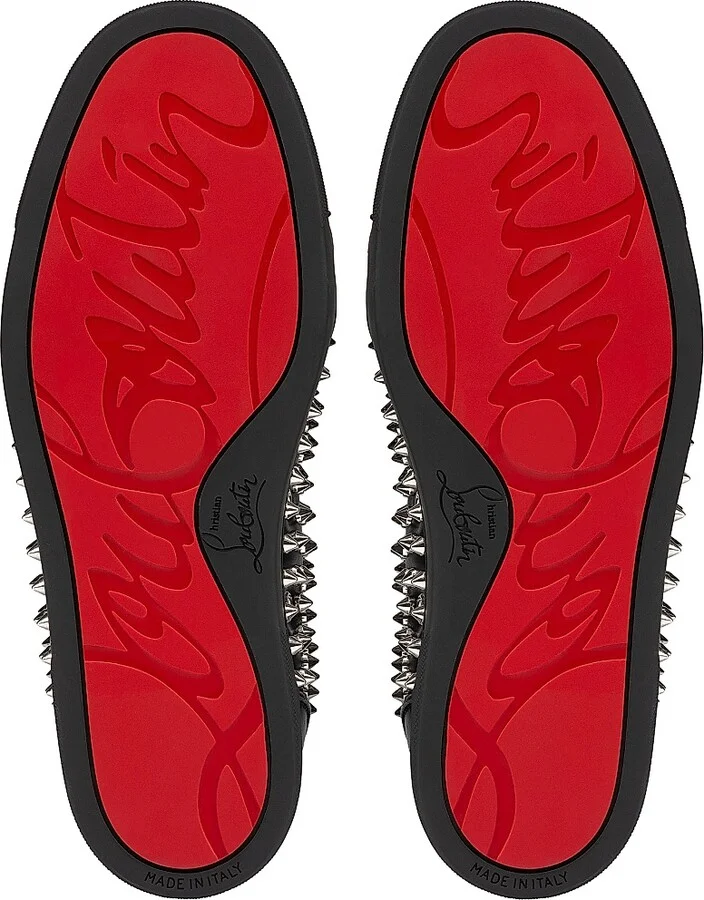 Women's Vieira Night Spikes Calf Leather Sneakers - Black - Size 8 - Image 5