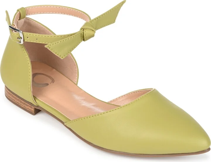 Womens Vielo Ballet Almond Toe Buckle Flats