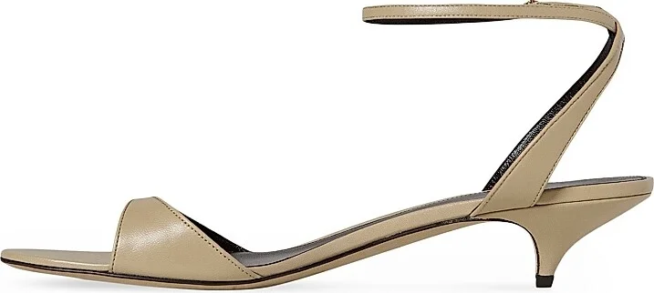 Women's Vika 35MM Leather Ankle Loop Sandals - Black - Size 6.5 - Image 5