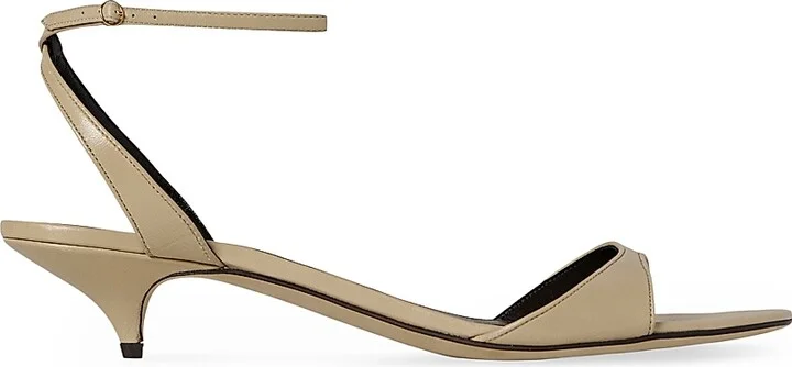 Women's Vika 35MM Leather Ankle Loop Sandals - Black - Size 6.5 - Image 6
