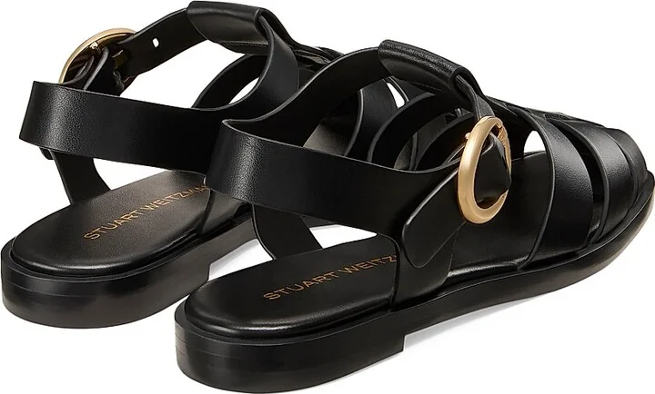 Women's Villa Leather Fisherman Sandals - Black - Size 10 - Image 4