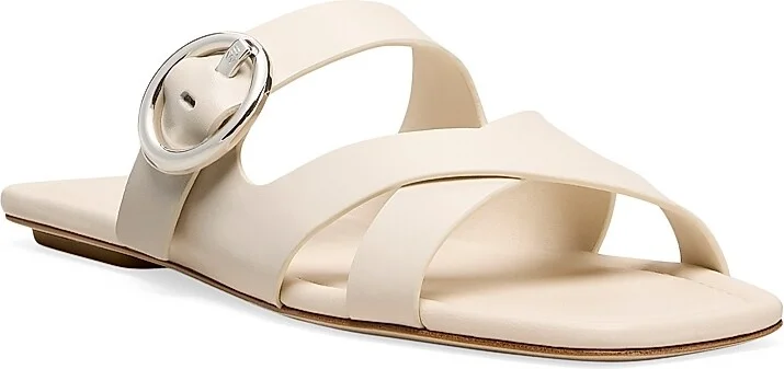 Women's Villa Leather Sandals - Linen - Size 10 - Image 2