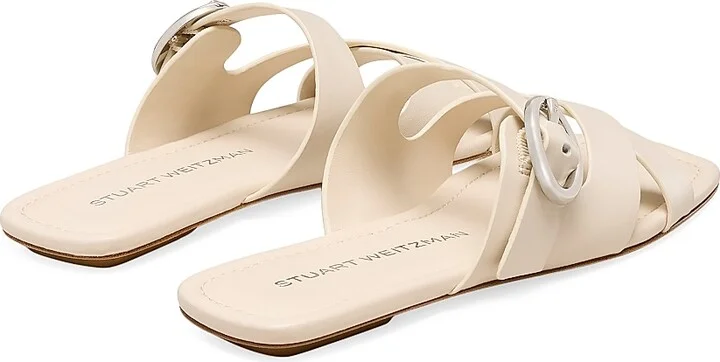 Women's Villa Leather Sandals - Linen - Size 10 - Image 3