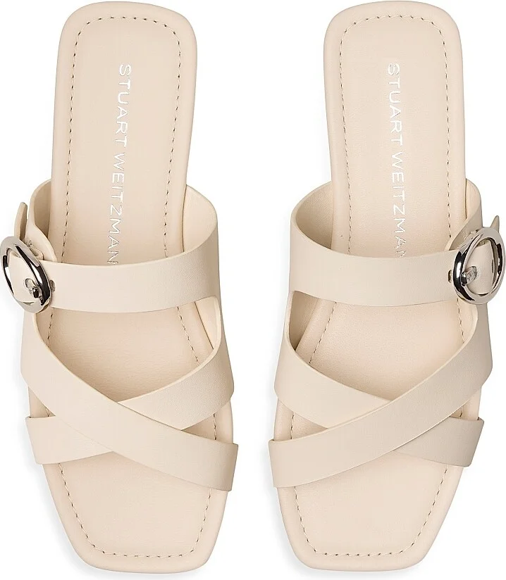 Women's Villa Leather Sandals - Linen - Size 10 - Image 4