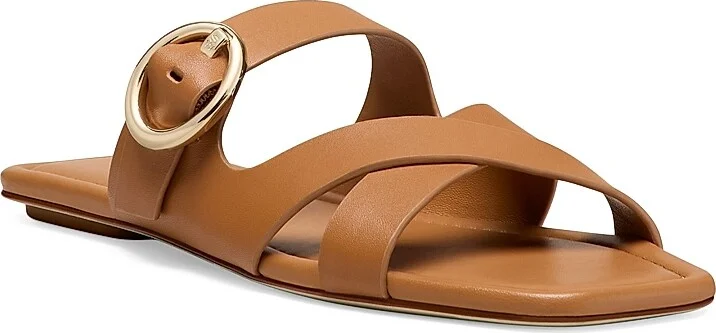Women's Villa Leather Sandals - Linen - Size 10 - Image 5