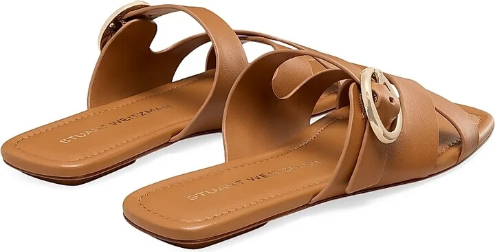 Women's Villa Leather Sandals - Linen - Size 10 - Image 6