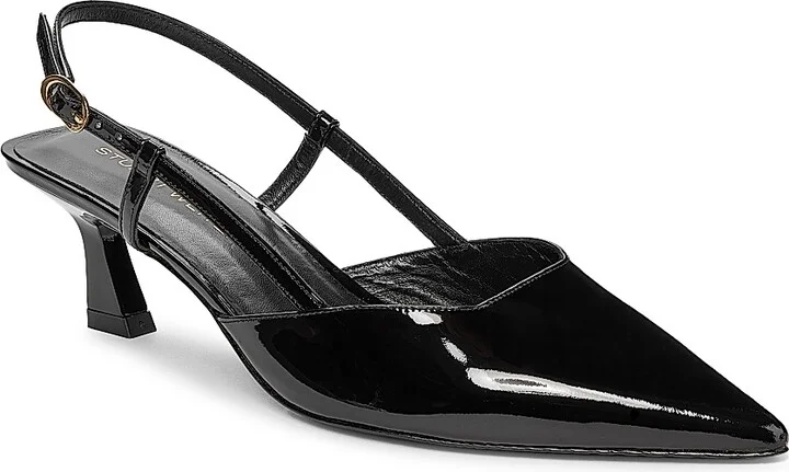 Women's Vinnie 50MM Patent Leather Pumps - Black - Size 10 - Image 2