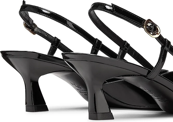 Women's Vinnie 50MM Patent Leather Pumps - Black - Size 10 - Image 3