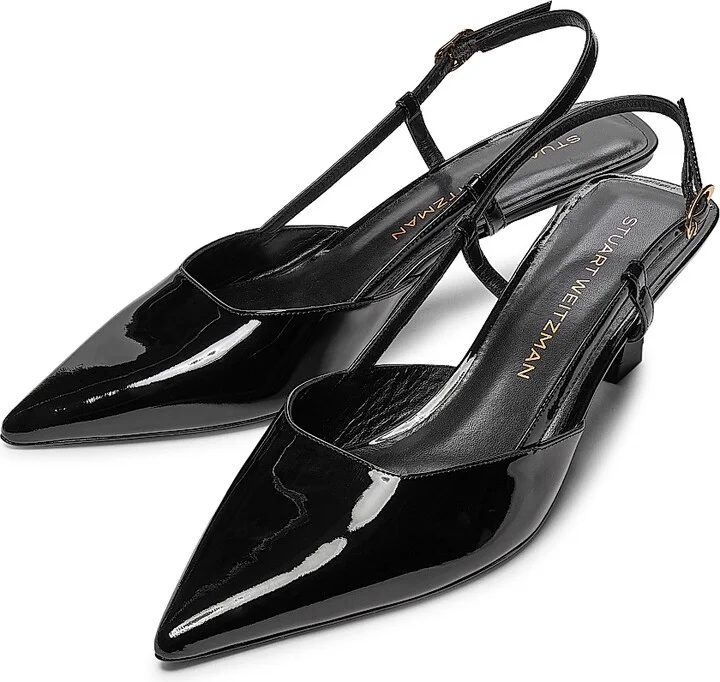 Women's Vinnie 50MM Patent Leather Pumps - Black - Size 10 - Image 4