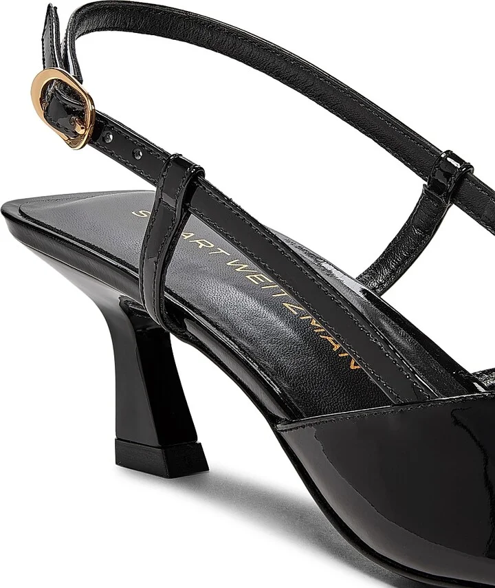 Women's Vinnie 50MM Patent Leather Pumps - Black - Size 10 - Image 5