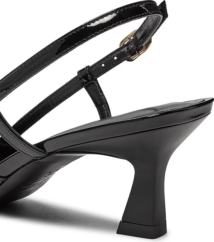 Women's Vinnie 50MM Patent Leather Pumps - Black - Size 10 - Image 6