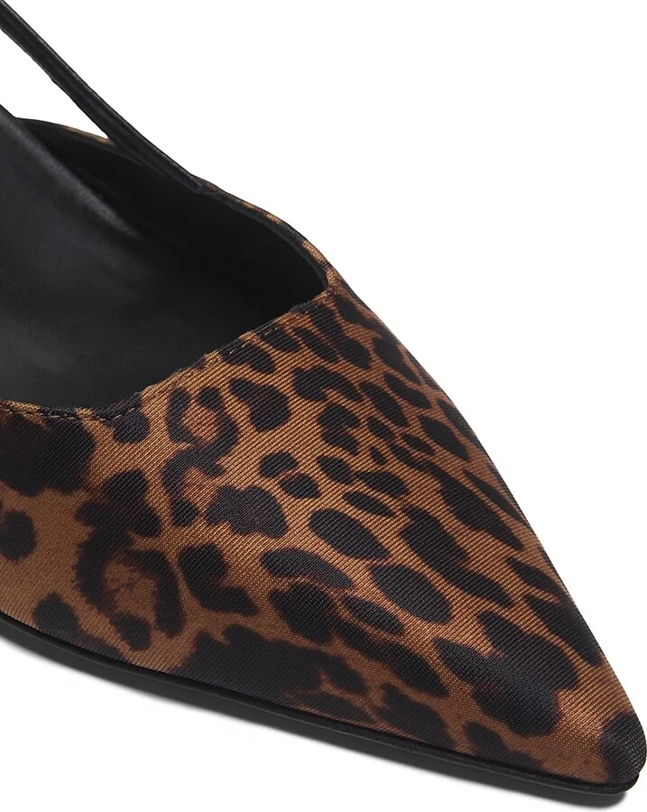 Women's Vinnie Leopard 50MM Slingback Heels - Classic - Size 10 - Image 5