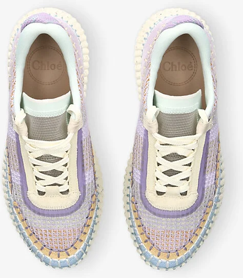 Womens Viola Nama Runner Hand-Stitch Leather Low-Top Trainers Eur 41 / 8 Uk Women - Image 2